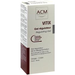 Eine weiße Schachtel mit der Aufschrift "Vitix Gel régulateur".