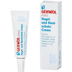 Eine Tube und Schachtel für GEHWOL Nagel- und Hautschutz-Creme.